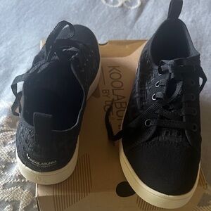 Koolaburra Black Sneakers with Cream Soles